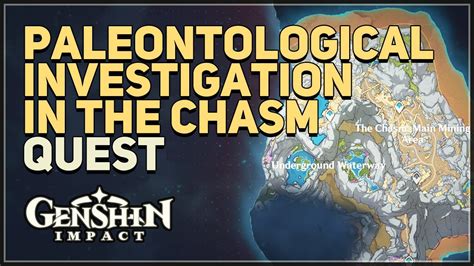 Paleontological Investigation In The Chasm Genshin Impact Youtube