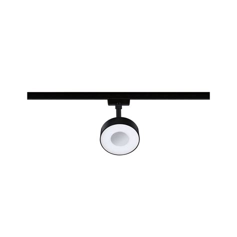 Urail Spot Sur Rail Led Circle Lm W K Gradable V Noir Mat