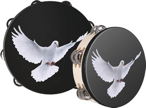 Fuyamp Tambourines 8 Inch And 10 Inch Dove Church