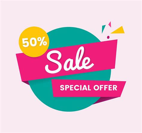 Colorful Shopping Sale Badge Design Free Vector Rawpixel