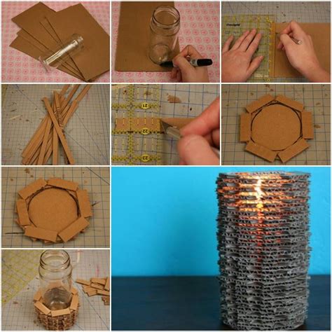 How To Make Cool Cardboard Candle Holder Step By Step Diy Tutorial