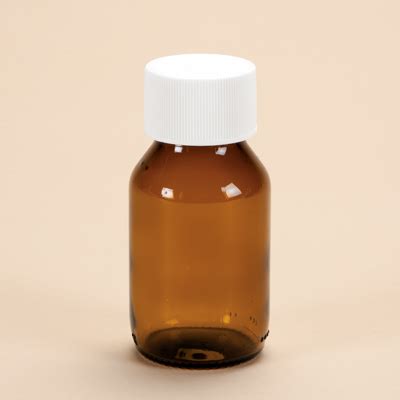 Amber Glass Medicine Bottle With Cap 50mL Distinctive Medical