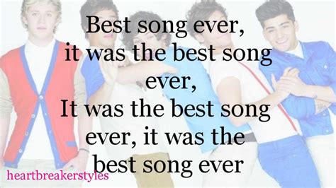 One Direction - Best Song Ever (Lyrics) - YouTube