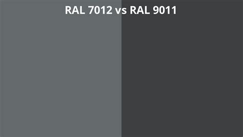 Ral 7012 Vs 9011 Ral Colour Chart Uk