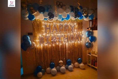 Balloon Wall Decoration For Birthday At Home - Book Now