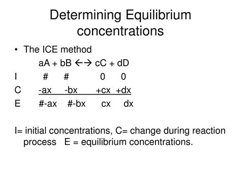 Ppt Equilibrium Constants Powerpoint Presentation Free Download Id3722396