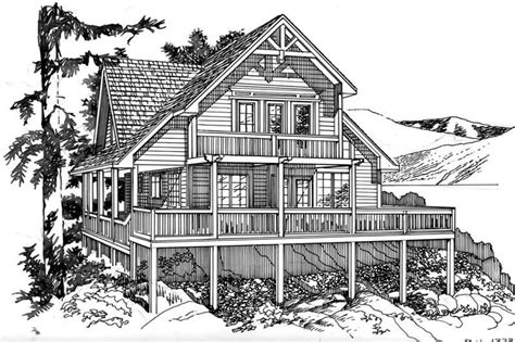 Lake Cabin House Plan 2 Bedrms 2 Baths 1333 Sq Ft 160 1011