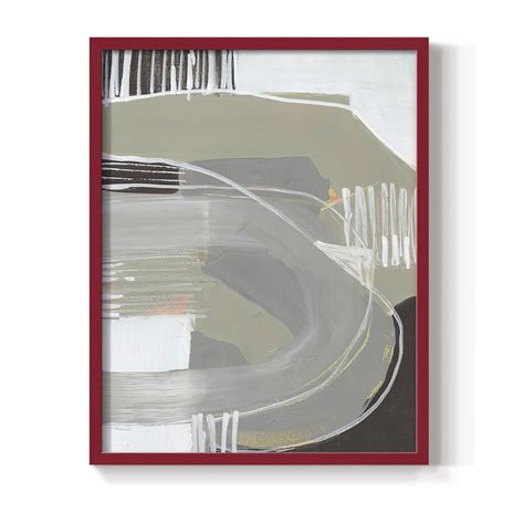 Arching Neutrals I In Paper Solid Wood 11 X 14 Framed Print