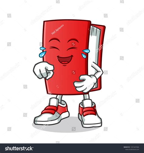 Book Laughing Loudly Mascot Vector Cartoon Vector De Stock Libre De