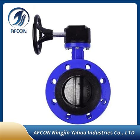 Flanged Nbr Soft Sealing Single Acting Pneumatic Operated Ductile