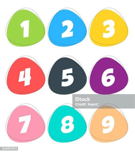 Vector Set Of Number Stock Illustration Stock Illustration Download