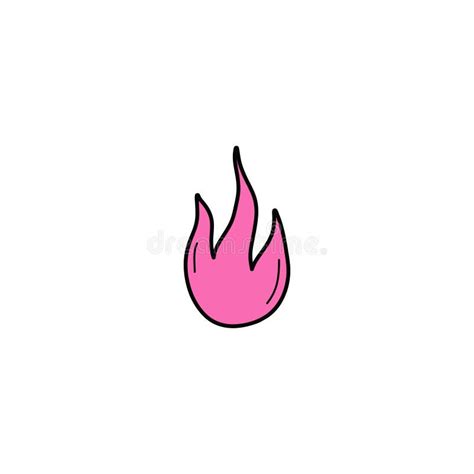 Símbolo De Icono De Ilustración Del Vector De Llamas De Fuego