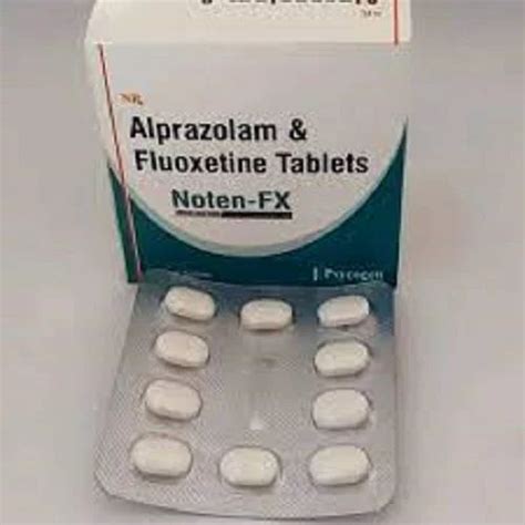 Alprazolam And Fluoxetine Tablets Treatment Depression And Anxiety 1