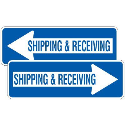 Directional Arrow Traffic Signs - Shipping & Receiving | Emedco