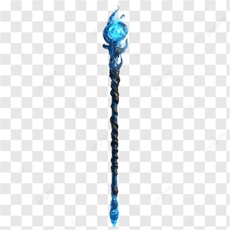 baston magico  brilla  una luz azul eterea png dibujos magico