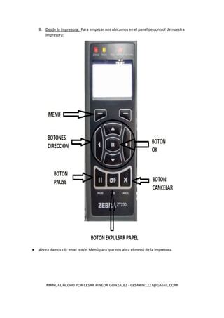 Manual Zebra ZT230 PDF