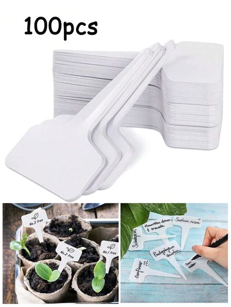 100pcs T Type Plant Labelswaterproof Plastic Plant Name Tags For