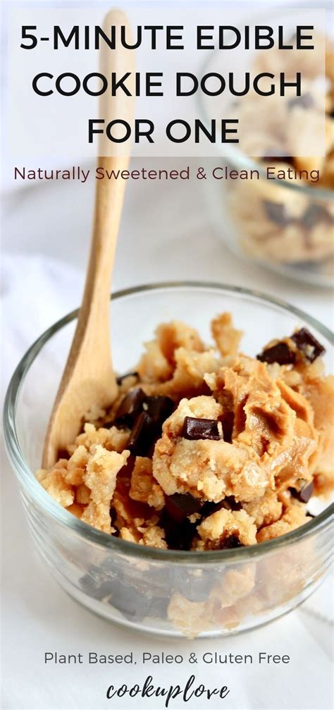 5 Minute Edible Cookie Dough For One Paleo Vegan Gluten Free Artofit