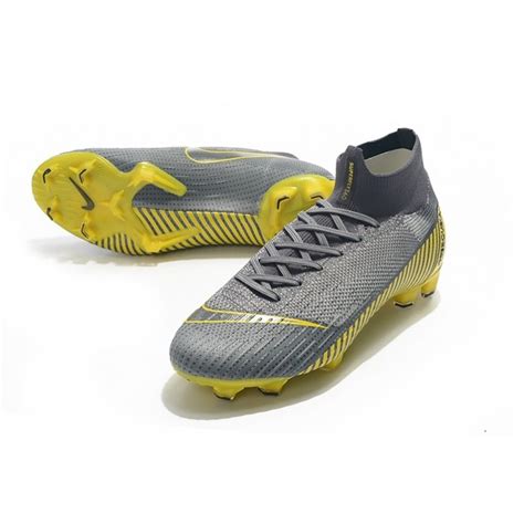 Nike Mercurial Superfly Vi 360 Elite Fg Cleat Grey Black Gold