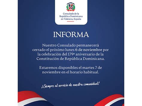 Nuestro Consulado Permanecer Cerrado El Pr Ximo Lunes De Noviembre