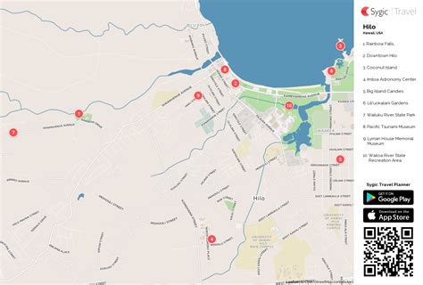 Hilo Printable Tourist Map Sygic Travel