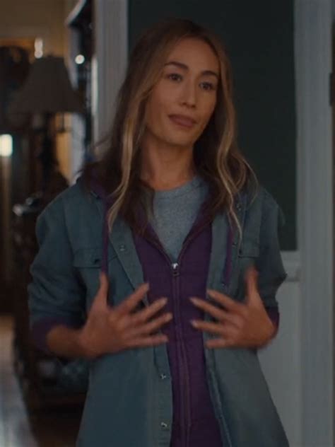 Fear The Night 2023 Maggie Q Gray Jacket Tess S Gray Jacket