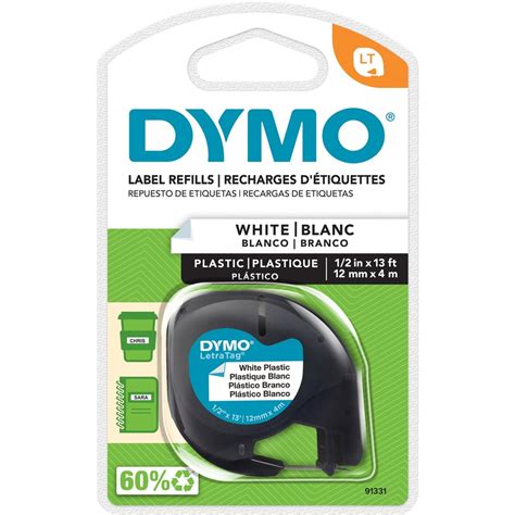 Dymo Letratag Label Maker Tape Cartridge Width Direct Thermal