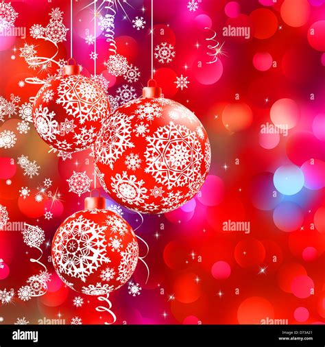 Christmas Bokeh Background With Baubles Stock Photo Alamy