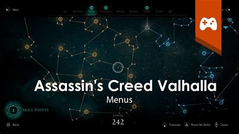 Assassin S Creed Valhalla Menus Youtube