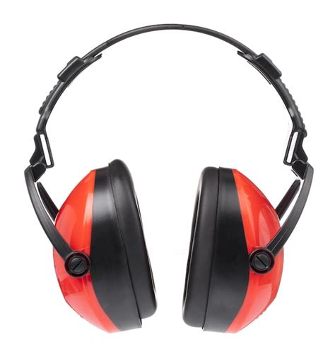 Auriculares Rojos Aislados Sobre Fondo Blanco Foto Premium