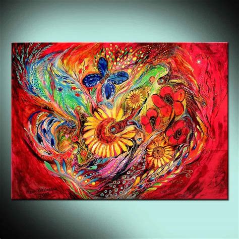 Red On Red Butterfly Wrapped Art Print Elena Kotliarker Art