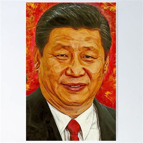 Xi Jinping Portrait• Art " Poster for Sale by •GOLDENGENES • | Redbubble