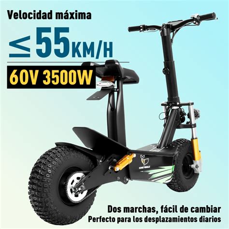 Scooter El Ctrico Honey Whale Discoverer Negro Honey Whale