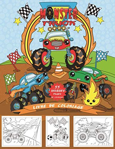 Livre De Coloriage Monster Truck 55 Pages à Colorier Uniques Sur Les