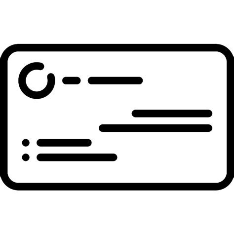 Business Card Vector SVG Icon - SVG Repo