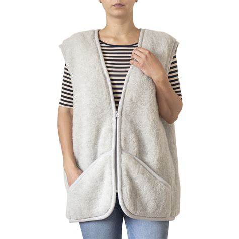 wool vest light grey woolvillecom