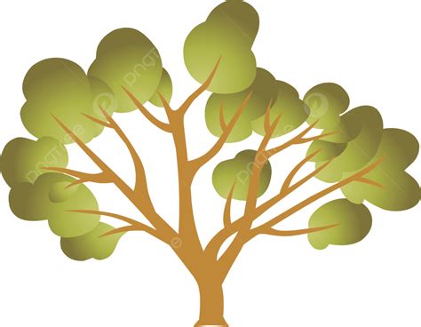 Simple Tree With Leaves Leaves Branch Tree PNG And Vector With