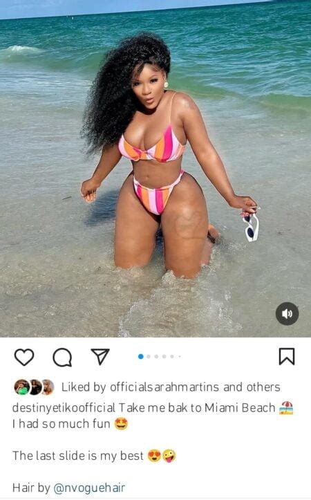 Battle Of The Bikini Body As Destiny Etiko Flaunts Her Banging Body In