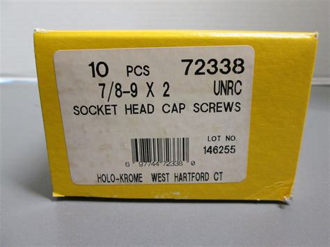 Holo Krome P N X Socket Head Cap Screws Alloy Steel