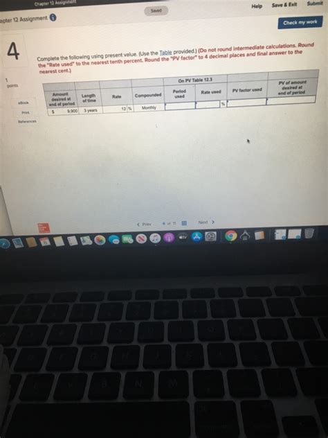 Solved Chapter 12 Assignment Help Save Exit Submit Apter Chegg