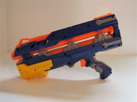 Nerf N Strike Elite Longshot Cs 6 Blaster Blue Gun Ebay