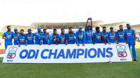 India Achieve Unique Record In ODIs With 200-run Win Over West Indies ...