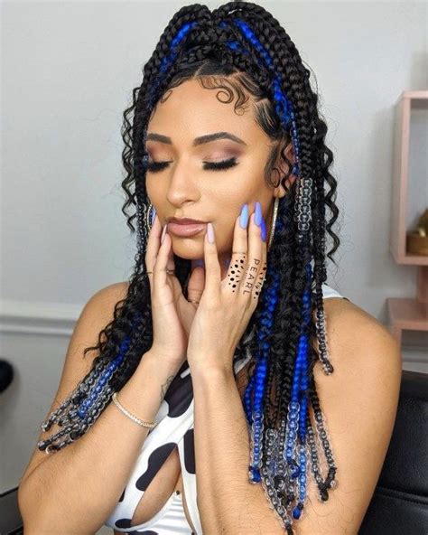 Top 50 Knotless Braids Hairstyles For Your Next Stunning Look Braids With Beads Hair Styles