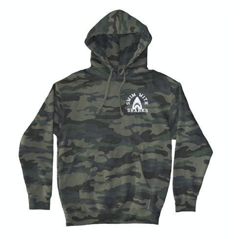 Camo Shark Hoodie | Swim With Sharks