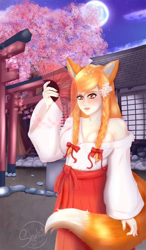 Kitsune Girl By Sheliotx48 On Deviantart