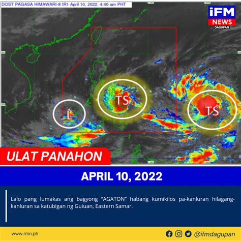 ULAT PANAHON NGAYONG ARAW NG APRIL 10 2022 RMN Networks