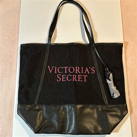 Victorias Secret Bags Victorias Secret Weekender Mesh Tote Bag Pink Logo Tassles Limited