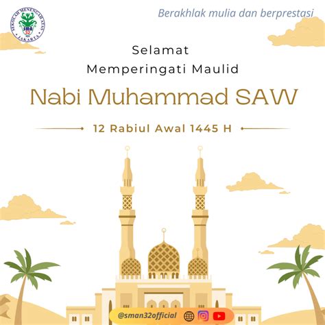 Selamat Memperingati Maulid Nabi Muhammad SAW 12 Rabiul Awal 1445 H