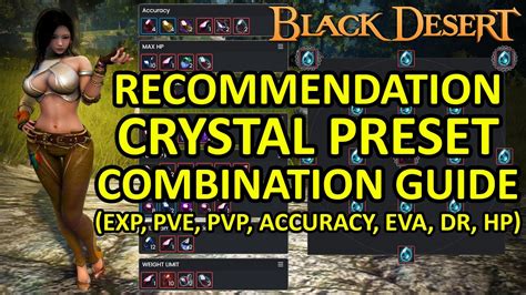 Crystal Preset Recommendation Guide Combination Pve Pvp Accuracy Eva