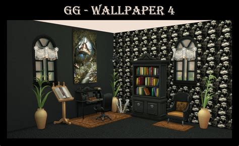 Gothic Garden Wall Set - Wallpaper 4 - The Sims 4 Build / Buy - CurseForge